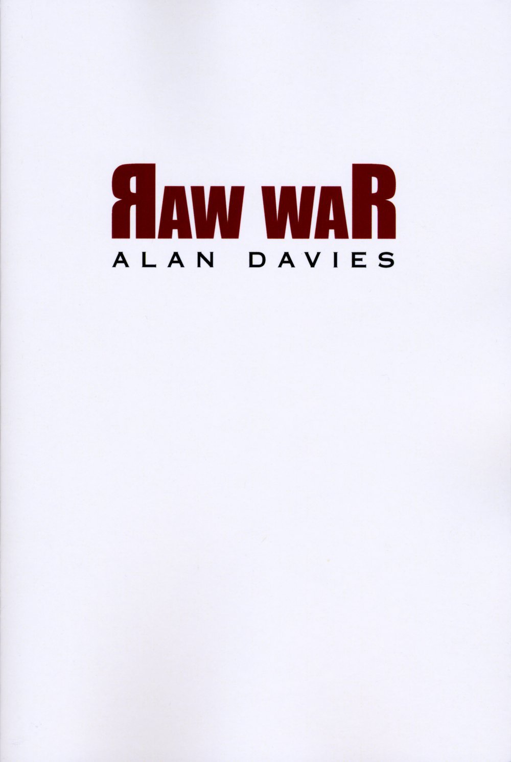 Raw War by Alan Davies